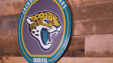 VARSITY Collection- Single Layer Jacksonville Jaguars Metal Wall Art