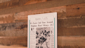 Miami Herald Dolphins 1974 SUPER BOWL Front Page - JAN 14, 1974