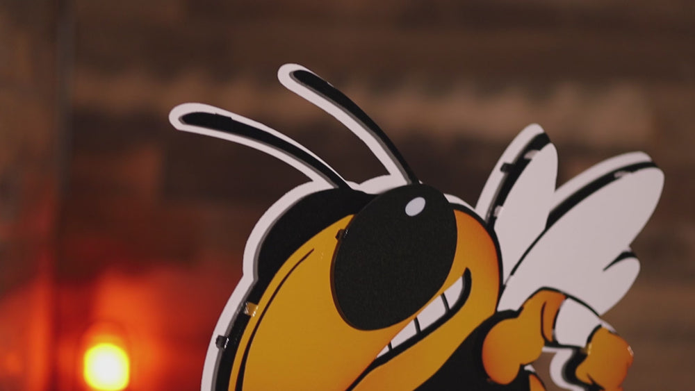 Georgia Tech "Buzz" Mascot 3D Metal Wall Art