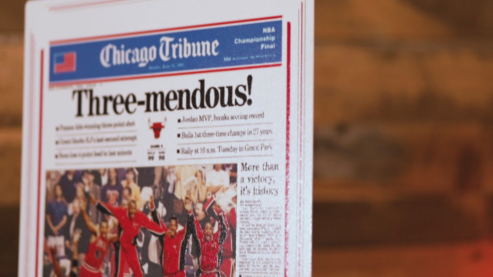 Chicago Tribune Bulls 1993 NBA FINALS Front Page - JUNE 21, 1993