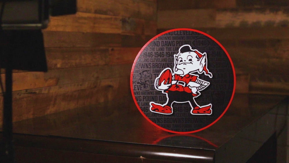 Cleveland Browns CRAFT SERIES 3D Embossed Metal Wall Art