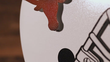 Texas Longhorns BLITZ COLLECTION - 8 LAYER Helmet 3D Metal Wall Art