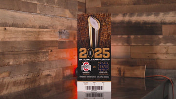 Ohio State Buckeyes Personalized 2024 National Championship Ticket Stub Single Layer Metal Wall Art