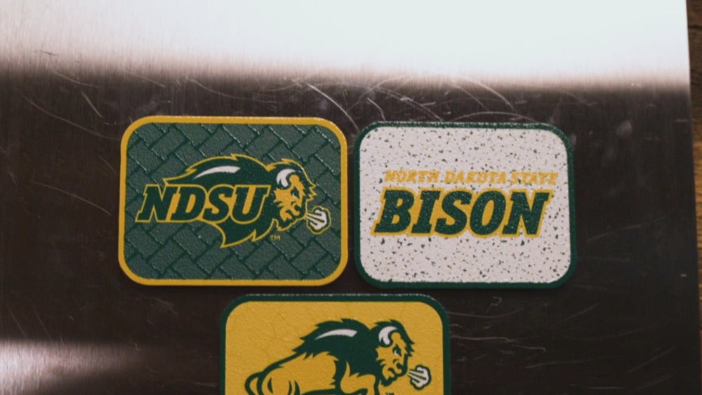 North Dakota State Bison - SET of 3 Magnets