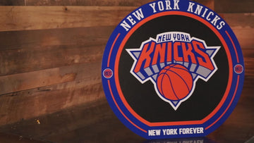 VARSITY Collection- SINGLE layer New York Knicks Metal Wall Art