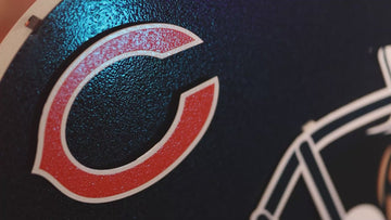 Chicago Bears BLITZ Collection - 8 Layer Helmet 3D Vintage Metal Wall Art