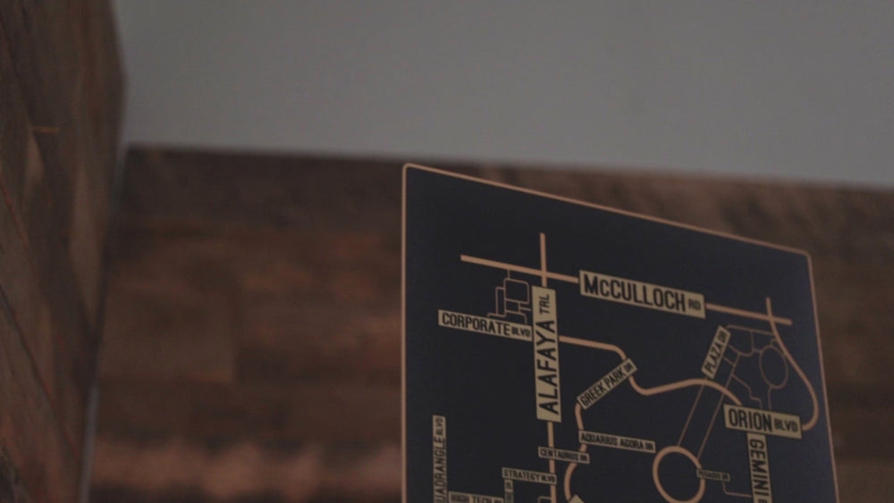 Orlando, Central Florida School Street Poster Single Layer Metal Wall Art