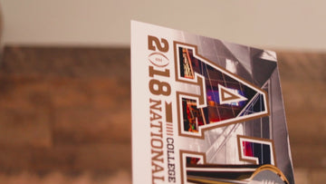 Alabama Crimson Tide 2018 National Championship Ticket Stub Single Layer Metal Wall Art