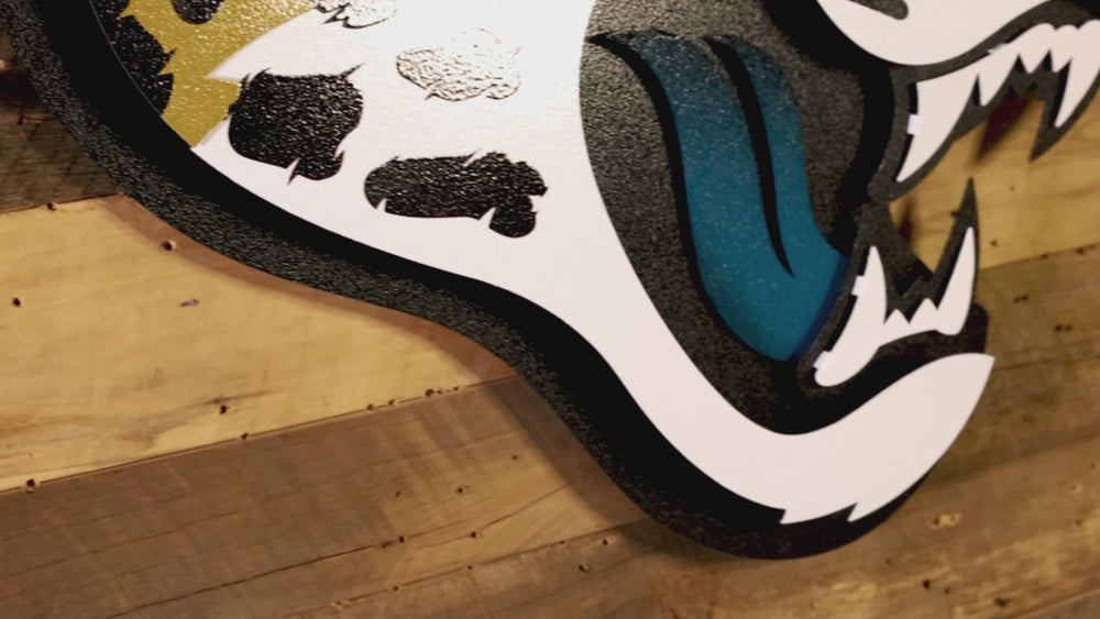 Jacksonville Jaguars 3D Vintage Metal Wall Art