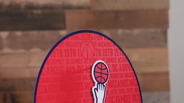 Washington Wizards CRAFT SERIES 3D Embossed Metal Wall Art