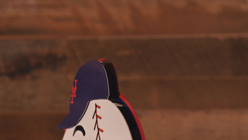 New York Mets "Mr. MET"  3D Vintage Metal Wall Art