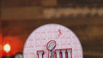 New England Patriots Super Bowl LIII CRAFT SERIES 3D Embossed Metal Wall Art