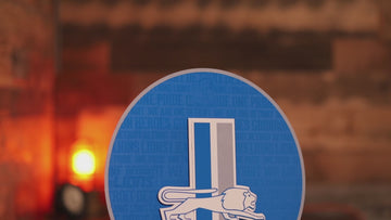 Detroit Lions CRAFT SERIES "1961" Vintage Logo 3D Embossed Metal Wall Art