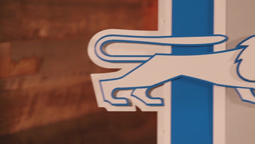 Detroit Lions "1961" Vintage Logo 3d Metal Wall Art