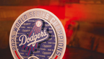 Los Angeles Dodgers "BACK to BACK" 2025 World Series 3D Metal Wall Art