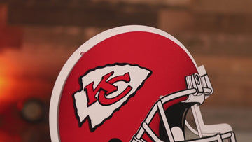Kansas City Chiefs BLITZ Collection - 8 Layer Helmet 3D Vintage Metal Wall Art