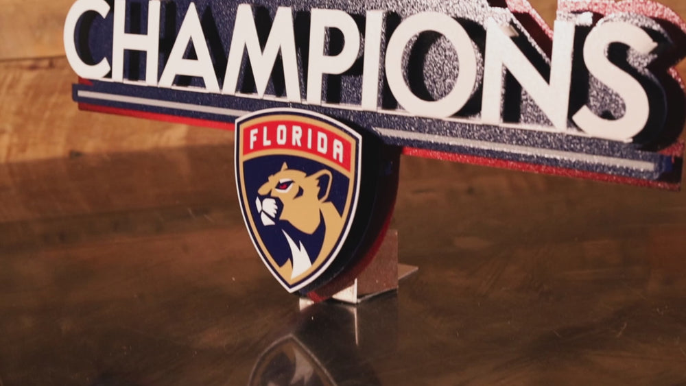 Florida Panthers OFFICIAL 2024 Stanley Cup Champion 3D Metal Wall Art