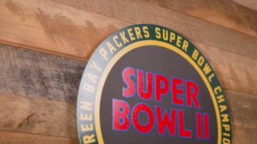 VARSITY Collection- Single Layer Green Bay Packers Super Super Bowl II Metal Wall Art