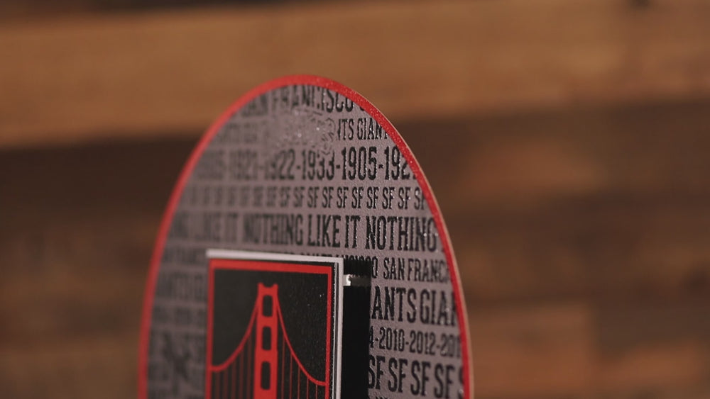 San Francisco Giants CRAFT SERIES 3D Embossed Metal Wall Art