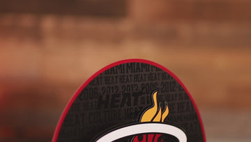 Miami Heat CRAFT SERIES 3D Vintage Metal Wall Art