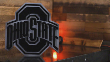 MONOCHROME - The Ohio State 3D Metal Artwork