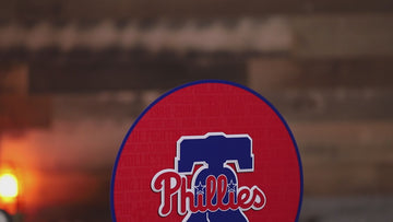 Philadelphia Phillies CRAFT SERIES 3D Embossed Metal Wall Art