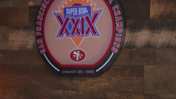 VARSITY Collection- SINGLE Layer Super Bowl XXIX San Francisco 49ers Metal Wall Art