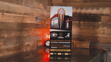 Georgia Bulldogs Personalized 2021 National Championship Ticket Stub Single Layer Metal Wall Art