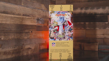 Las Vegas Raiders Super Bowl XVIII Ticket Stub Single Layer Metal Wall Art