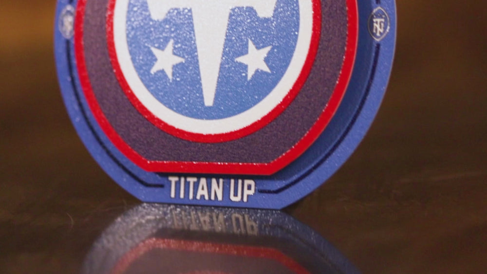 Tennessee Titans "Double Play" On the Shelf or on the Wall Art