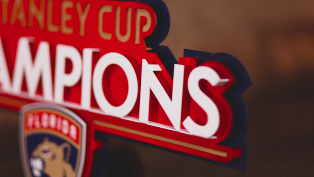 Florida Panthers OFFICIAL 2025 Stanley Cup Champion 3D Metal Wall Art