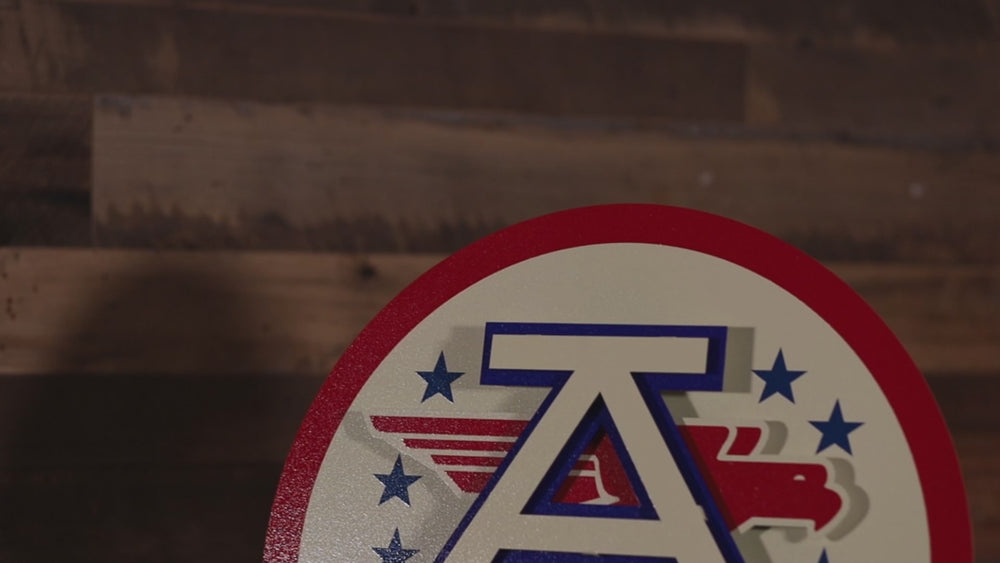 Kansas City Chiefs Lamar Hunt Memorial Patch 3D Metal Wall Art