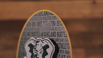 Oakland A's CRAFT SERIES 3D Embossed Metal Wall Art