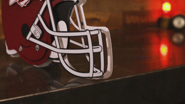 Arkansas Razorbacks BLITZ COLLECTION - 8 LAYER Helmet 3D Metal Wall Art