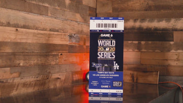 Los Angeles Dodgers 2020 World Series Ticket Stub Single Layer Metal Wall Art