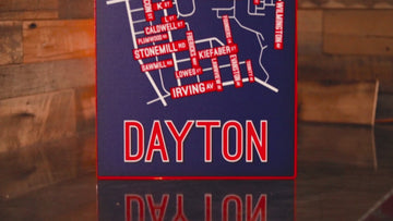Dayton School Street Poster Single Layer Metal Wall Art