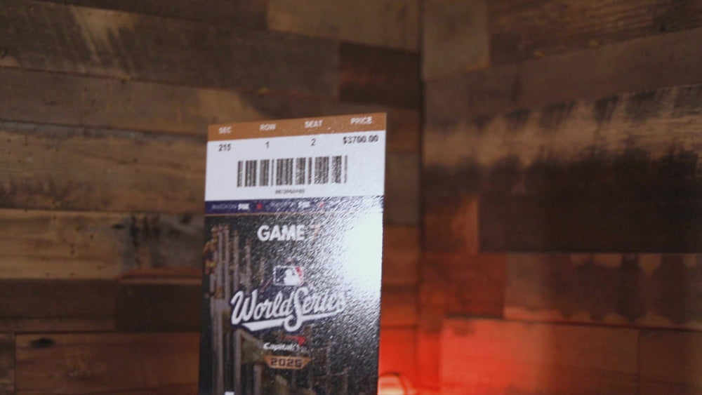 Los Angeles Dodgers 2025 World Series Ticket Stub Single Layer Metal Wall Art