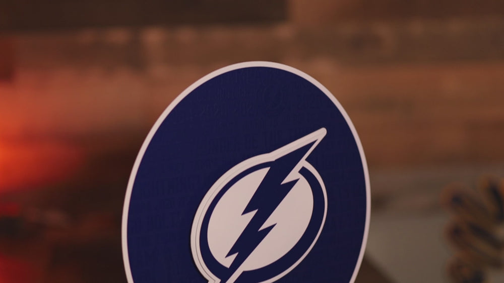 Tampa Bay Lightning NHL CRAFT SERIES 3D Vintage Metal Wall Art