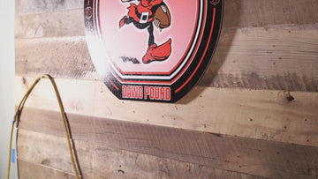 VARSITY Collection- SINGLE Layer Cleveland Browns Metal Wall Art