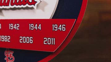 St. Louis Cardinals DYNASTY - World Series  Wins w/ Replaceable Icon Plate 3D Vintage Metal Wall Art