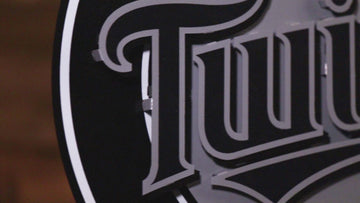MONOCHROME - Minnesota Twins Crest 3D Metal Wall Art