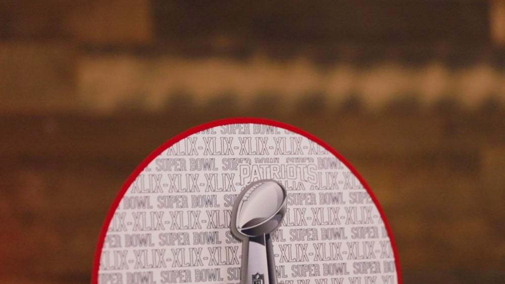 New England Patriots Super Bowl XLIX CRAFT SERIES 3D Embossed Metal Wall Art