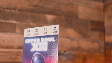 Pittsburgh Steelers Personalized Super Bowl XIII Ticket Stub Single Layer Metal Wall Art