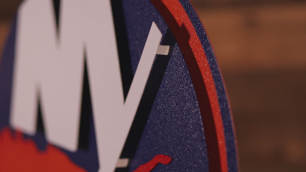 New York Islanders  NHL 3D Vintage Metal Wall Art