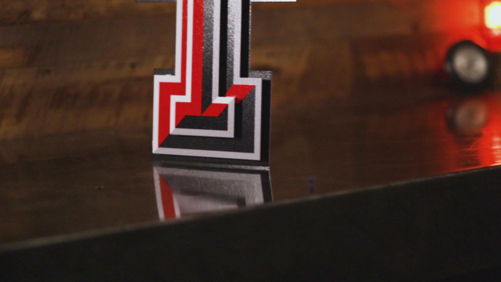 Texas Tech Red Raiders "DOUBLE T" 3D Vintage Metal Wall Art