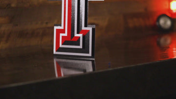 Texas Tech Red Raiders "DOUBLE T" 3D Vintage Metal Wall Art