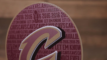 Cleveland Cavaliers CRAFT SERIES 3D Embossed Metal Wall Art