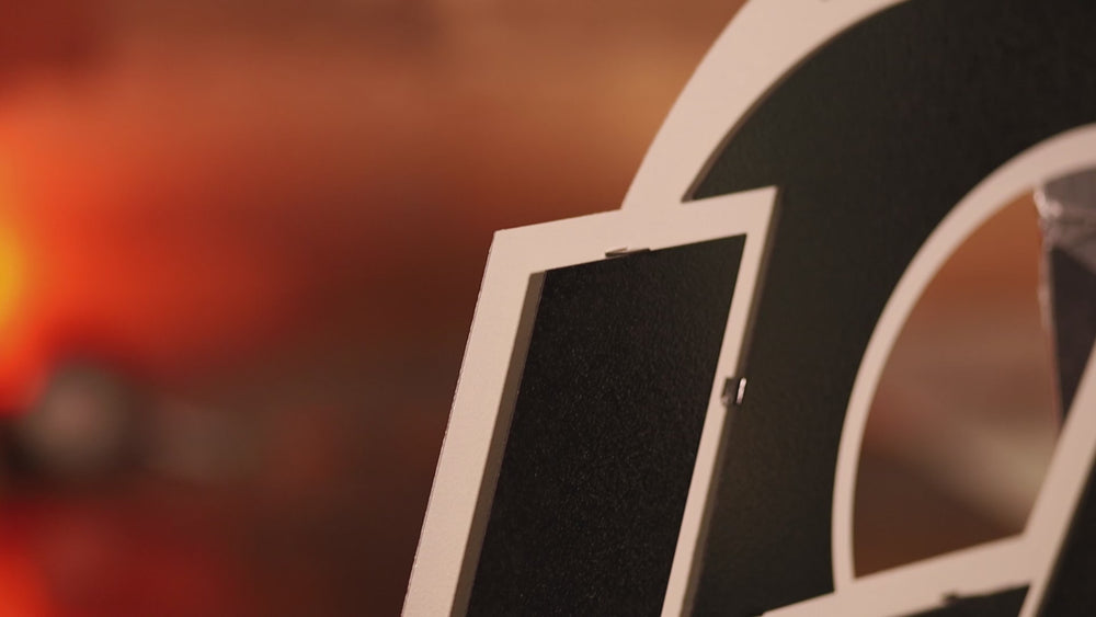 MONOCHROME - Los Angeles Rams "LA" Logo 3D Vintage Metal Wall Art