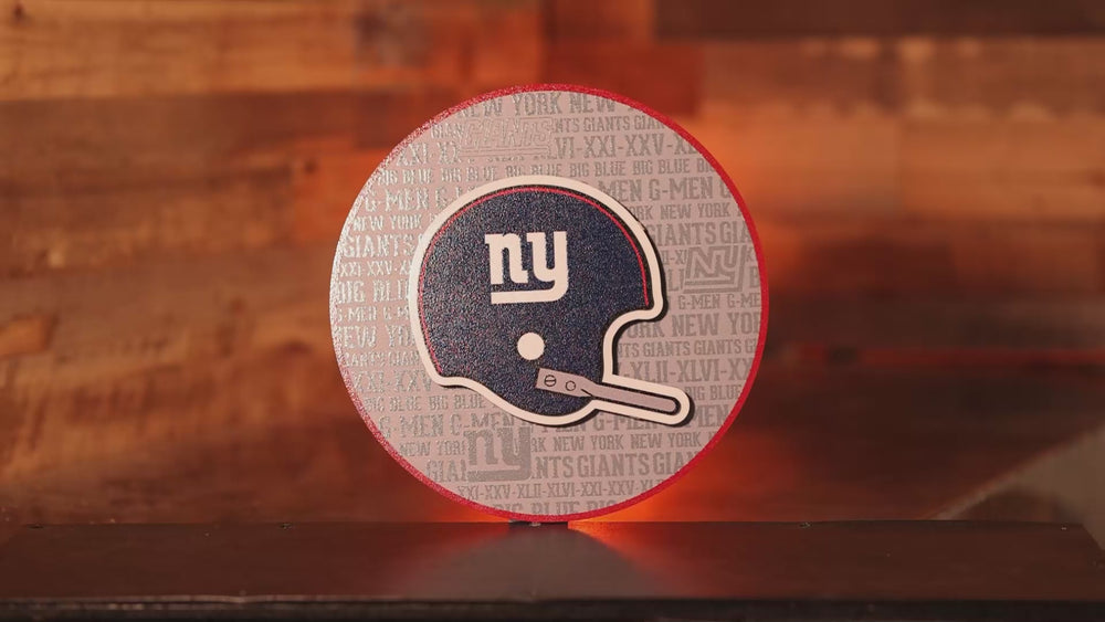 New York Giants CRAFT SERIES 3D Vintage Metal Wall Art