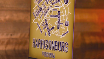 Harrisonburg, Virginia School Street Poster Single Layer Metal Wall Art